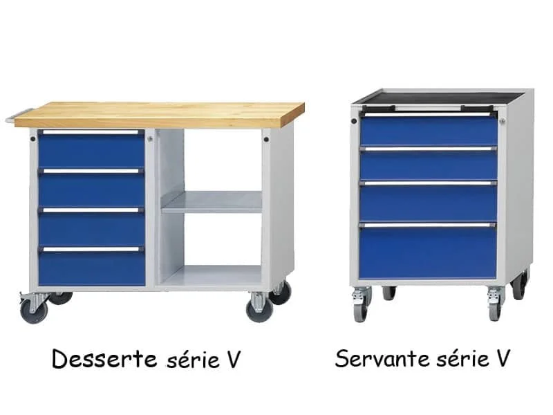 ANKE - Dessertes d'atelier et servantes d'atelier série V