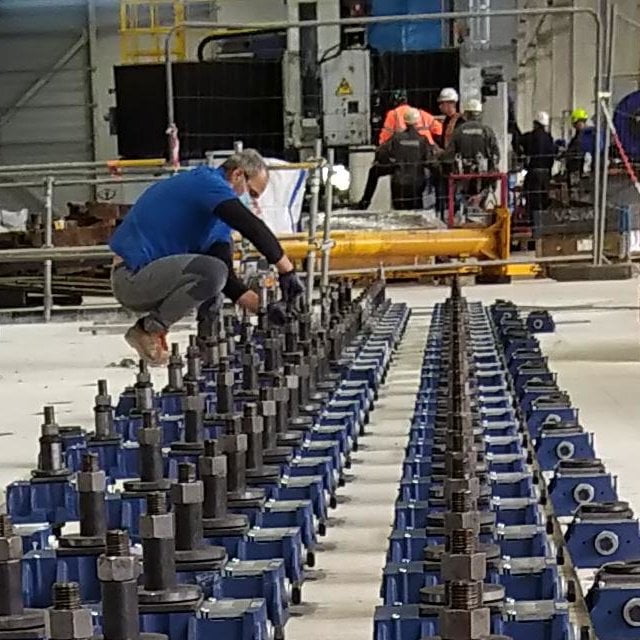FIX Préparation de l'installation de cales de nivellement WSP pour machine-outil