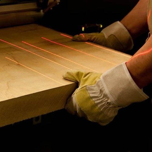 Scierie par marquage laser