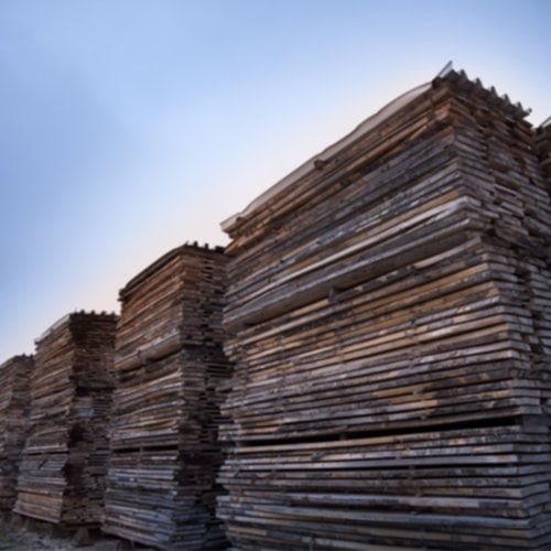 Stockage du bois - En sortie de scierie