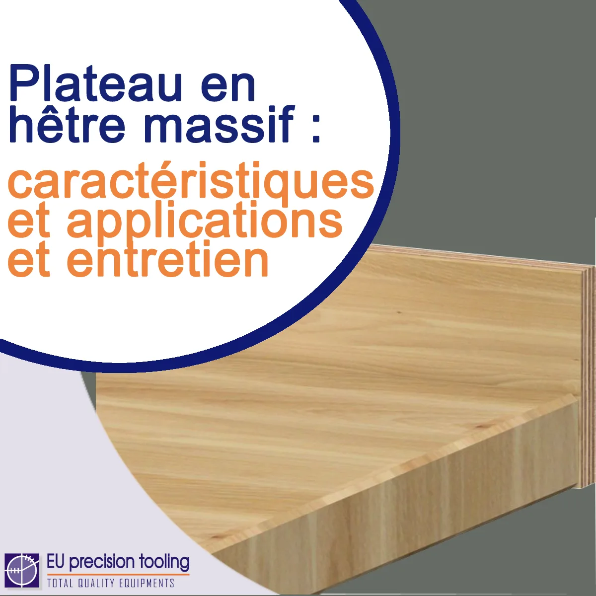 Plateau en hêtre massif