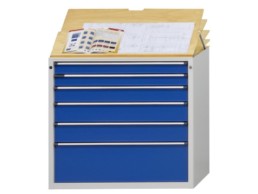 SLIDER2 Armoire à tiroirs avec plateau écriture