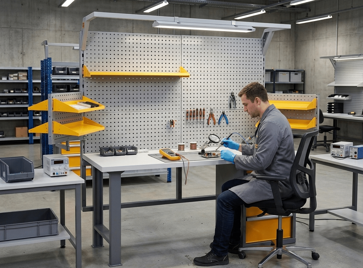 établi ESD (antistatique) pour atelier électronique